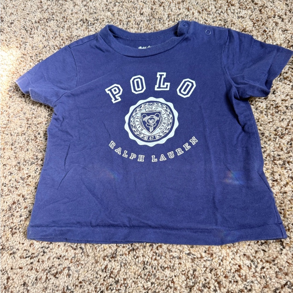 Ralph Lauren Kids Blue Polo Shirt 9 Months